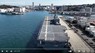 海上自衛隊の護衛艦「いずも」を空撮したとされる動画のスクリーンショット