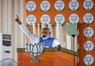 選挙集会で演説するインドのモディ首相＝ニューデリーで2024年5月22日、ロイター