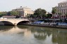 パリ五輪の開会式でパレードが行われるセーヌ川＝18日、長澤凜太郎撮影