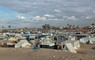 多くの避難民がテント生活を送るパレスチナ自治区ガザ地区南部ラファ＝清田明宏さん提供