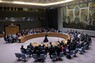 ラマダン期間中の即時停戦を求める決議案について採決する国連安保理＝米ニューヨークで2024年3月25日、ロイター