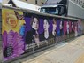 BTSのデビュー10周年を祝う広告。日本のファンが制作したとみられる＝ソウルで2023年6月13日、日下部元美撮影