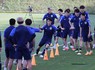 ＜U－23アジア杯前日練習＞練習する山田楓（中央）（撮影・小海途　良幹）