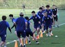 ＜U－23アジア杯前日練習＞練習する佐藤（中央）＝撮影・小海途　良幹